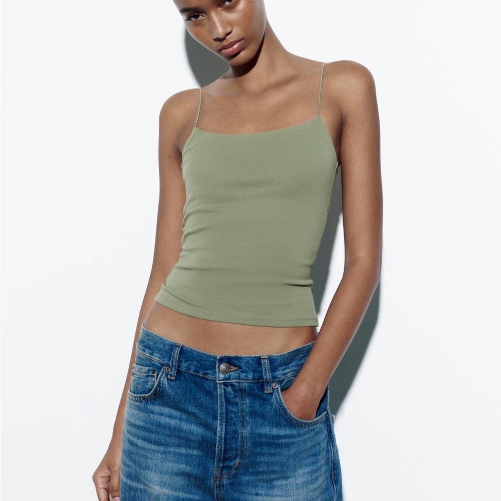 Zara Green Women's Camisole Top
